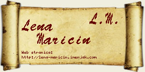 Lena Maričin vizit kartica
